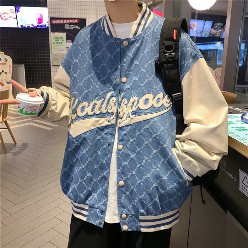 春秋季潮牌棒球服外套男士港风ins帅气J6525P55,男装夹克,星座1116-2