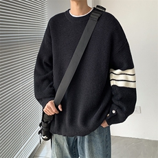 秋冬季新款毛衣男款宽松休闲时尚百搭圆领针织衫，男装针织衫/毛衣，星座410-6（原星座1304-1）