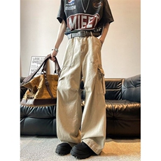 工装休闲裤男女韩版潮流高街帅气大口袋2026夏季ins长裤K6194-P62，男装休闲裤，星座412-2