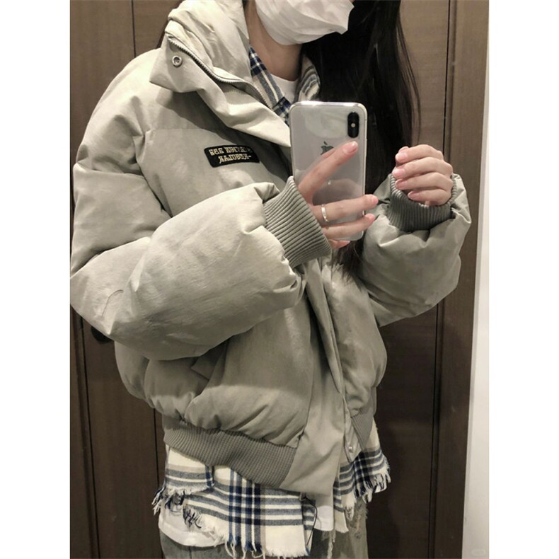 网图现货扎染棉服美式短款面包服男冬季高街廓形棉衣外套P108,男装棉衣,电商C306-1