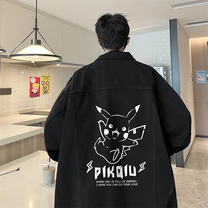 牛仔夹克男大码牛仔外套男茄克 NJ77078-P60加绒款-P75图片