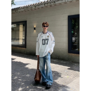 【有货】网眼冰球服长袖t恤男美式复古内搭打底衫TP05LL-特P48图片
