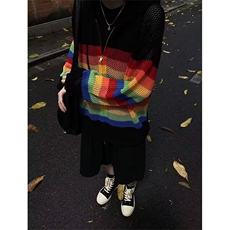 撞色连帽镂空针织衬衫情侣穿搭开衫防晒罩衫-KS60-网络图，男装防晒衣，星座1002-2
