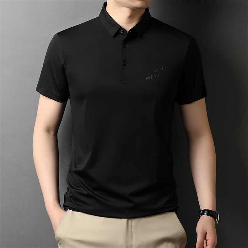 POLO衫男士短袖t恤翻领2023夏季新款潮牌休闲商务男装上衣，男装T恤，电商B212（原钱塘6029）