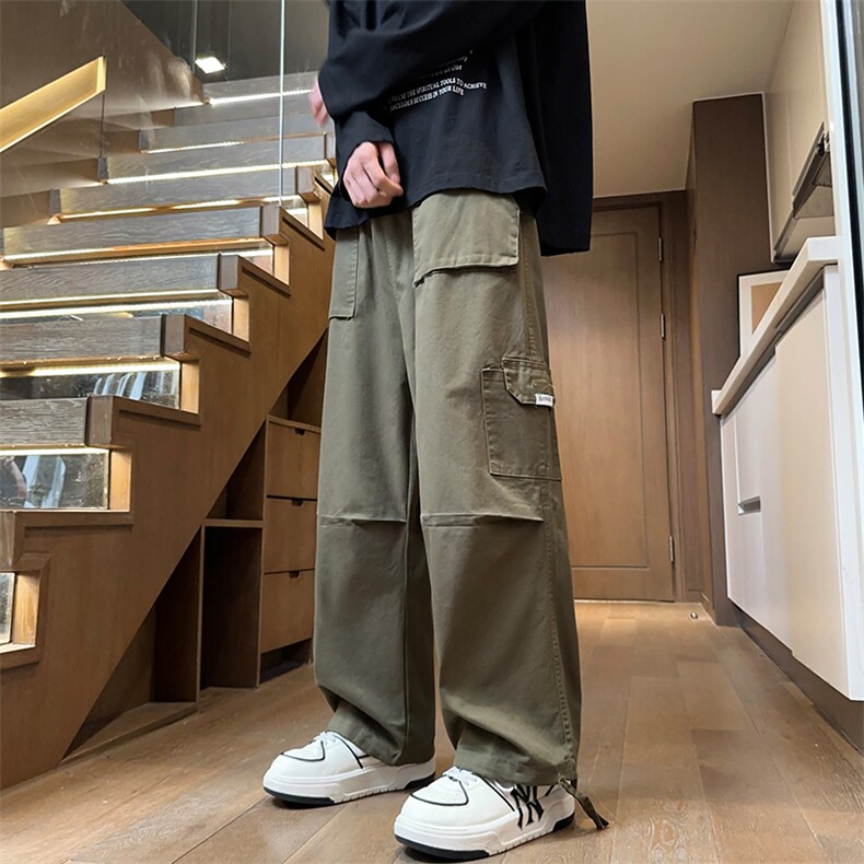 工装裤男士港风休闲运动长裤韩版潮流束脚宽松百搭裤K888-P50,男装工装外套,电商A128