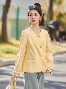 现货依如秀2026年春季新款减龄新中式外套图片