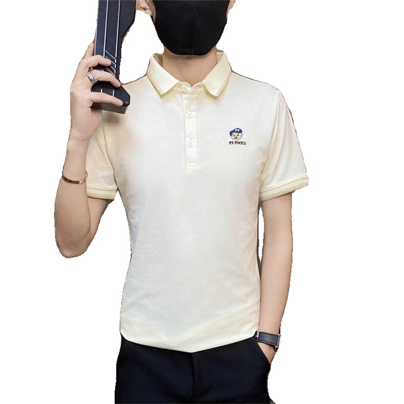 PL033-P40社会小伙男士polo衫夏季刺绣翻领短袖t恤潮流休闲,男装Polo衫,电商D310B