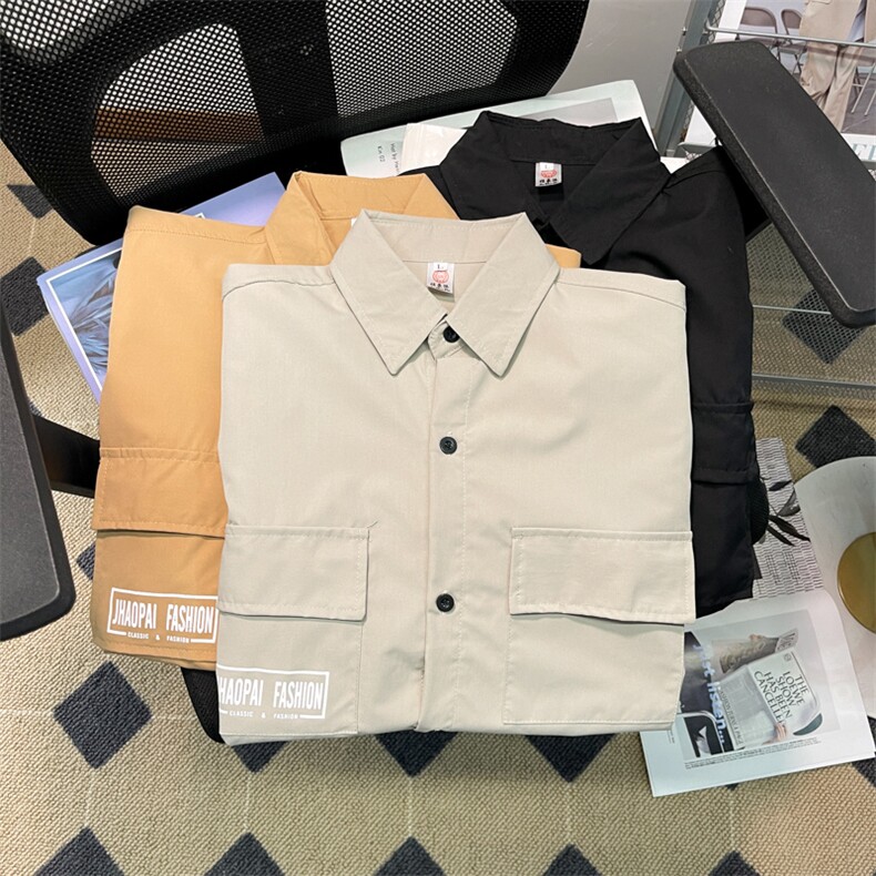 衬衫男港风日系韩版潮流帅气衬衣CS512P30,男装衬衫,星座1116-2