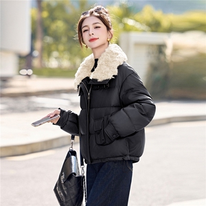 超洋气欧货羽绒服女冬季短款小个子2025新款蛋白皮今年流行高端图片