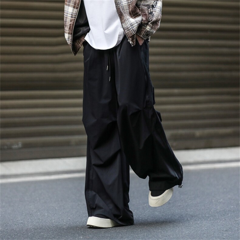 903-AK93-特P55S-XXL【酒红黑色】织带降落伞裤！现货！2，男装休闲裤，星座903