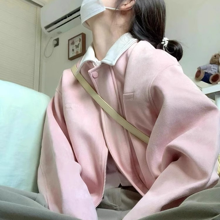F241015-P78超好看外套新款美式复古棒球服休闲夹克翻领独特,女装短外套,星座617A-2