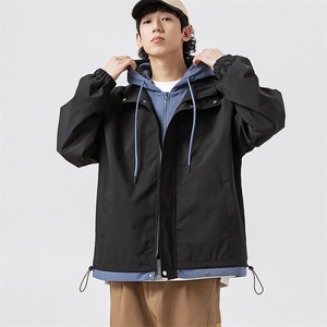 秋季现货假两件夹克男二开三防冲锋衣外套DSA157B-JK763-特P70图片