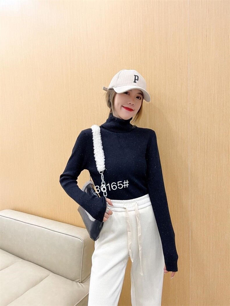 冬季新款高领毛衣系列，女装针织衫/毛衣，千百莲