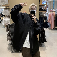 棒球服美式复古飞行员夹克外套男士春秋潮牌宽松痞帅上衣QJ84-P65，男装夹克，星座1008