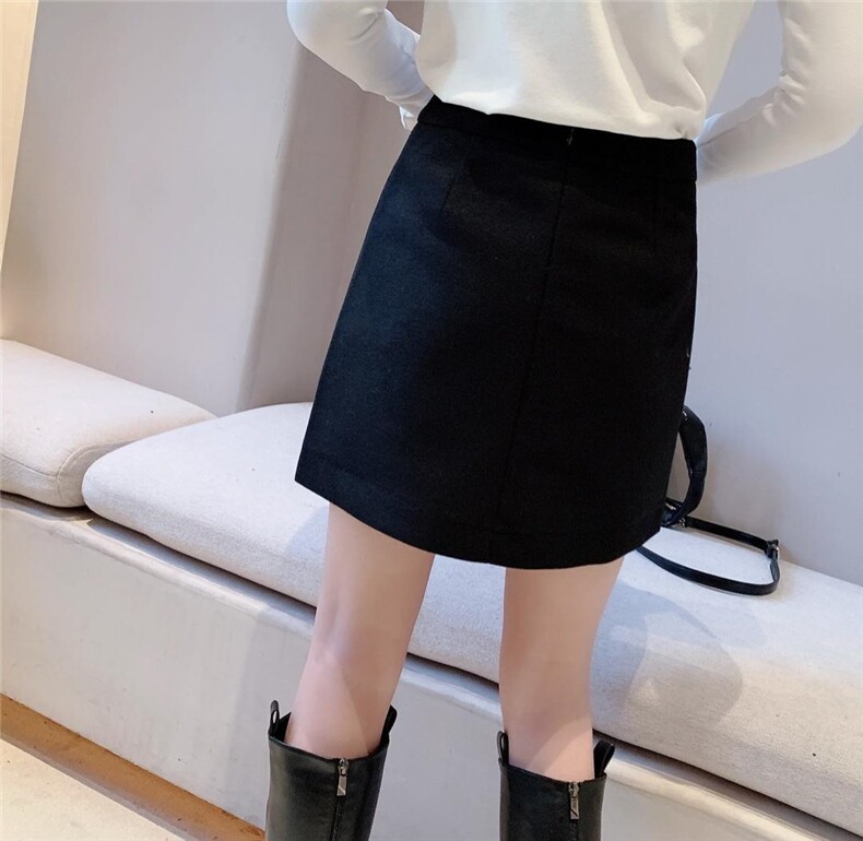 冬款呢料短裙，其它，秀禾