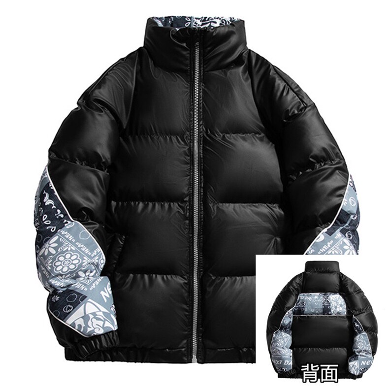 新款秋冬季外套立领腰果花棉衣男士宽松棉袄棉服A068-YKM21-TP108,男装棉衣,电商A068