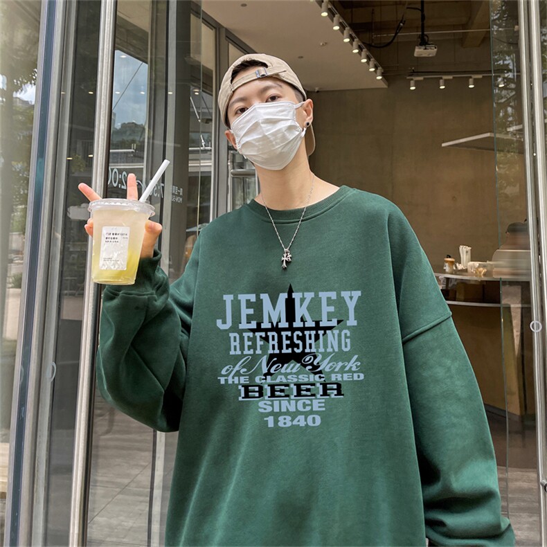 特P25控48秋冬新款男士圆领卫衣宽松休闲日常百搭上衣WQ2248,男装卫衣,电商B370