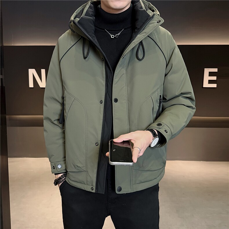 M-4XLB3533725P235军绿连帽羽绒男士冲锋衣【308】,男装夹克,电商B353