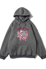 白底秋季时尚美式百搭宽松印花潮流美式连帽卫衣W374P40控58，男装卫衣，电商A247-1