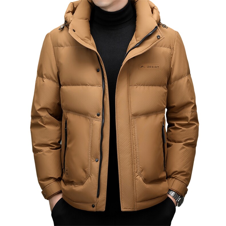 男装羽绒服YR8612新品主推95绒帽款面包服雪*飞活帽斜纹提花面料,男装羽绒服,钱塘207-1