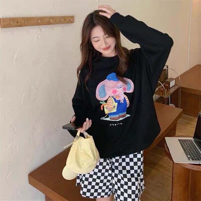 韩版小象卫衣，女装卫衣/绒衫，玩美