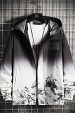 渐变夹克男2021宽松韩版潮牌春秋季连帽防风外套DS857TP65，男装夹克，电商A102