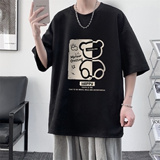 麂皮绒短袖t恤男大码半袖男大皂风JD82352-P25，男装T恤，电商A040