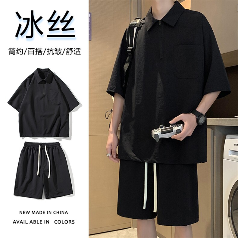 酒店青少年舒适超薄运动速干冰丝套装TZ20-特批65图片