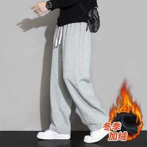 秋冬加绒加厚男裤休闲宽松ins卫裤束脚裤K206加绒P48图片