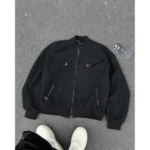 706-1-JK2322-P75  秋季美式复古工装夹克男士做旧宽松外套图片