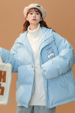 中性22冬季加绒加厚白鸭绒保暖宽松连帽羽绒服外套YR142P225控298，男装羽绒服，A247A