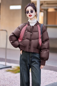 今年流行黑色棉服女2023新款冬季高级感超好看小个子短款棉衣外套图片