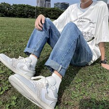 牛仔裤男夏季潮大码休闲裤子高街设计N321P38，男装牛仔裤，星座1116-2