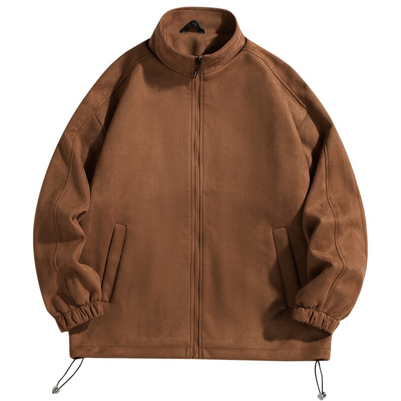 复古麂皮绒外套秋冬款潮牌棒球服宽松夹克潮牌外穿A438-3720-P70,男装夹克,电商A438