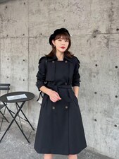 【现货】气质风衣外套，女装风衣，芷炫