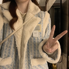 小香风两面穿加厚棉衣新款冬季韩系羊羔毛拼接棉服外套C555-P125，男装棉衣，星座911-2(原星座613-2）