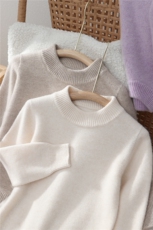 一线成衣儿童羊毛针织衫男女童套头加厚毛衣宝宝羊绒打底衫上衣，童装儿童羊毛衫，初丹羊绒童装