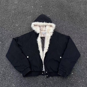 【有货】座山雕连帽毛领棉服棉衣外套 MY6104 特P128图片