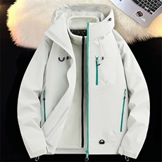 机能冲锋衣情侣外套登山服三合一加厚户外工装连帽夹克H7870-P80，男装夹克，星座1403A