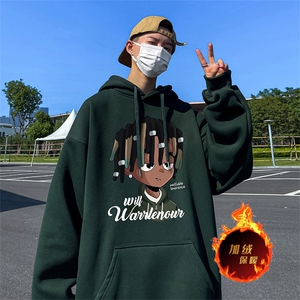 500克重磅秋冬美式加绒加厚卫衣外套 DL516常规特P35绒特P40图片