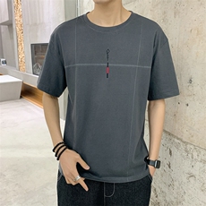 2021夏季男士纯棉短袖T恤韩版潮流半袖体恤潮牌DS790TP25，男装T恤，电商A102