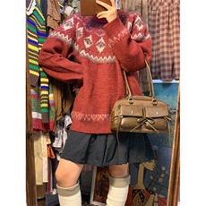 【有货】MY369CC-特P65费尔岛圣诞毛衣男女情侣装针织衫外套，男装针织衫/毛衣，星座1007（原301D）