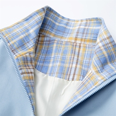 复古格子拼接夹克棉服男秋冬保暖加棉加厚外套情侣潮牌飞行服棉袄，男装夹克，星座1403B