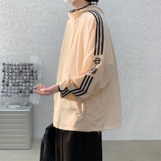 情侣防晒衣夹克男女拼接外套上衣学生班服F02-P55，男装夹克，星座308B-2