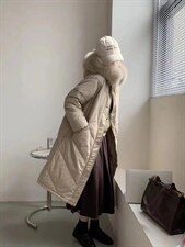 狐狸毛领羽绒服特价清仓，女装羽绒服，LUCKY
