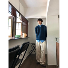 【有货】M6518LL-特P53麻花V领针织衫毛衣男冬季高级感痞帅，男装针织衫/毛衣，星座1007（原301D）