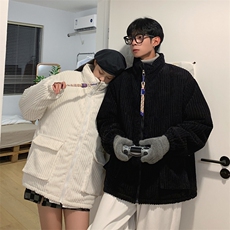 1506/MY33/P85灯芯绒oversize冬季纯色加厚男女宽松棉衣外套1，男装棉衣，星座1506
