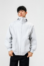 可二开拉链装饰解构大码M-5XL夹克男聚酯纤维JK78092P69控108，男装夹克，星座227-7