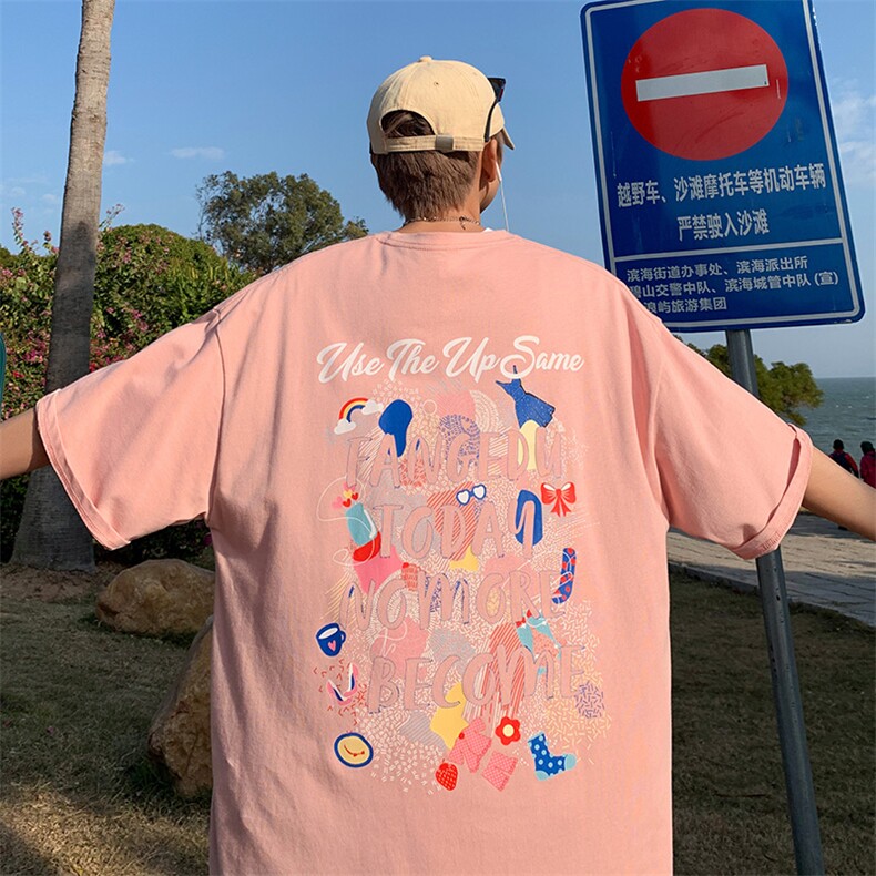 提供视频买家秀 220克重磅短袖t恤得物直播有280克品质 T276 特18图片