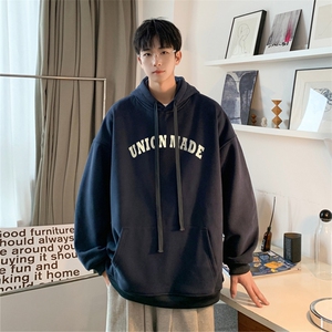 抖音品质 23/秋季320G华棉男士连帽大码印花卫衣WYH3254-P45控68图片